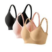 3 PCS New Breathable Front Open Nursing Bra