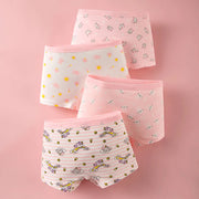 4-Pack Girls' Cartoon Underwear Set