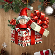 Personalized Baby’s First Christmas Ornament – Custom Photo Acrylic Ornament