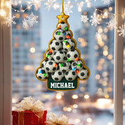 Personalized Sports Ball Christmas Tree Ornament