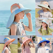Kids Neck Flap Sun Hat – Wide-Brim UV Protection Bucket Hat