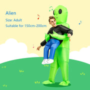 Kids & Adults Inflatable Alien Costume – Carry-Me Illusion & Party Fun