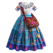 Girls Floral Costume Dress – Colorful Prints & Party Style