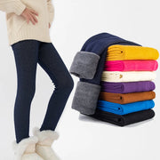 Girls Fleece-Lined Winter Leggings – Warm Stretch Tights