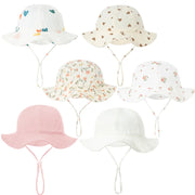 Sommer-Baby-Baumwoll-Eimerhut: Sonnenschutz-Outdoor-Kappe