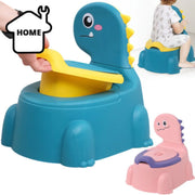 Dinosaurier-Töpfchen-Aufbau für Kleinkinder - Hoher Rückenstütze, abnehmbarer Topf, rutschfeste Basis