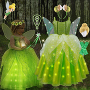 Girls Fairy LED Dress – Light-Up Princess Costume