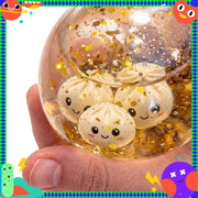 Glitter Dumpling Squishy Fidget Toy – Colorful Stress Relief Squeeze