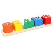 Montessori Sortierpuzzle aus Holz für Babys