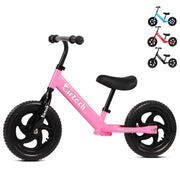 Balance Bike für 2, 3, 4-Jährige, Leichtes Laufrad ohne Pedale für Kinder im Alter von 3-6 Jahren mit verstellbarem Lenker (Blau/Rosa/Rot/Schwarz)