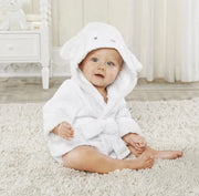 Kids Hooded Bathrobe – Soft Cotton Cartoon Bath Towel