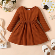 Geripptes Partykleid für Neugeborene Mädchen