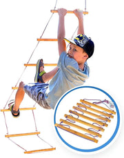 Climbing Rope Ladder for Kids Ages 3–9 – Indoor & Outdoor Balance & Strength Trainer