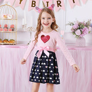 Hermoso vestido largo de manga larga con estampado de leopardo