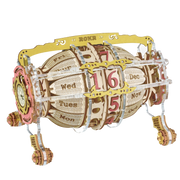 3D-Holzpuzzle | Tischkalender „Time Engine“ | Geschenk für Kinder und Erwachsene