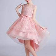 Embroidered Mini Flowers Princess Cocktail Dress