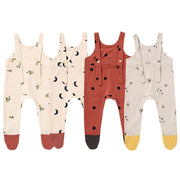 Mono Desain Pola Minimalis, Jumpsuit Celana Panjang dengan Tali Bergaya