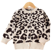 Leopard Print Design Cardigan