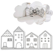 Barrière de lit en forme de maison pour bébé