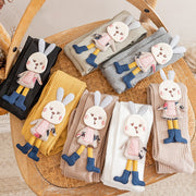 Strumpfhosen aus gestricktem Cartoon-Kaninchen für Kinder und Mädchen