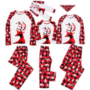 Conjunto de pijamas combinados para toda la familia: mamá, papá, niños ¡y bufanda para el perro!