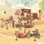 3D-Metallpuzzle | Landschaft der Tang-Dynastie | Lernspielzeug