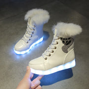 Luminosas Botas de Tobillo para Niñas