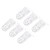 25 Pcs Clear T-Shaped Plastic Baby Pacifier Clips