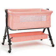 3 in-1 Portable Baby Bassinet Bedside Sleeper Foldable Cradle for Infants 0-18 Months