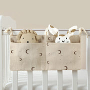 Baby Crib Organizer Storage Bag with 2 Pockets