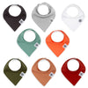 Estes Bandana Bib Set – 8-Pack 100% Cotton Baby Bibs with Nickel-Free Snaps | Fits 3–36 Months