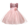Girls Sequin Princess Dress Sleeveless Party Performance Dress