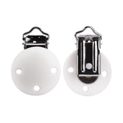 5 runde Schnullerclips aus Silikon