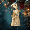 Personalized Wooden Ornament for Grandmother and Granddaughter