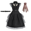 Girls Black Costume Dress – Layered Ruffles & Party Style