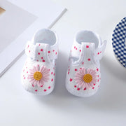 Babyschuhe für Mädchen mit Blumenschleife und weicher Sohle - 1Lovebaby