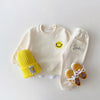 Bezauberndes Baby-Trainingsanzug-Set mit Smiley-Print