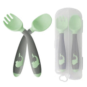 Baby-Silikon-Utensilien-Set: Lernlöffel für Kinder