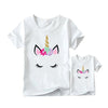 Unicorn Print Mommy and Me Matching T-Shirt