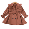 Sashed Long Sleeve Fashion Trench Coat