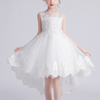Elegant Lace Design Sleeveless Dove Tail Girls Party Dress