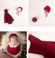 Ensemble bonnet et couverture en crochet pour bébé