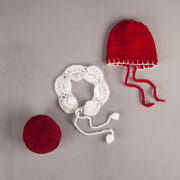 Ensemble bonnet et couverture en crochet pour bébé
