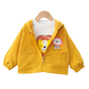 Lion Cartoon Graphic Print Hooded Jacket