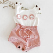 Baby Girl Knitted Romper