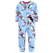 Design Husky Toon - Pyjama Combinaison à manches longues en micropolaire