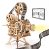 3D-Holzpuzzle | Handkurbelprojektor, klassischer Film, Vitascope | Geschenk für Kinder und Erwachsene