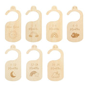 Separadores de Closet para Bebé – Set de Madera con Cisne de Caricatura