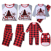 Pijamas de Navidad a Cuadros para Toda la Familia