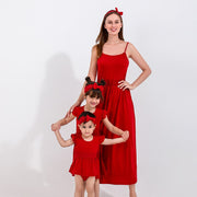 Robe Éclatante et Colorée Sans Bretelles pour Maman et Bébé